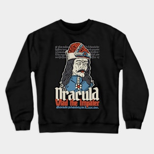 Antique Portrait of Vlad III Vampire Crewneck Sweatshirt